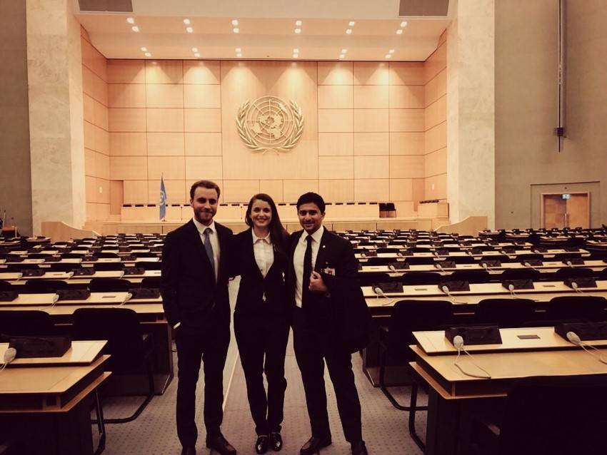 Current 2018-19 student Anita Noll from Switzerland (centre) Current 2018-19 student Anita Noll from Switzerland (centre)
